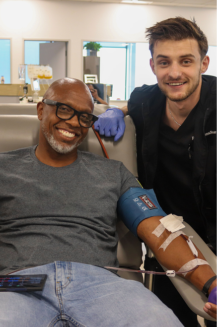 Donor and staff