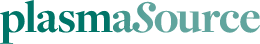 Plasmasource logo in green